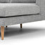 CLC2864-FA 3 Seater With Right Chaise Sofa - Graphite Grey with Natural Legs