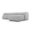 CLC2871-FA 3 Seater Right Chaise Sofa - Graphite Grey