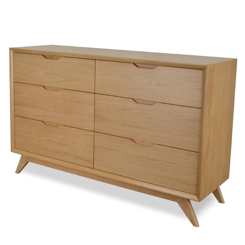 CDT1057-VN 6 Drawer Wide Chest - Natural