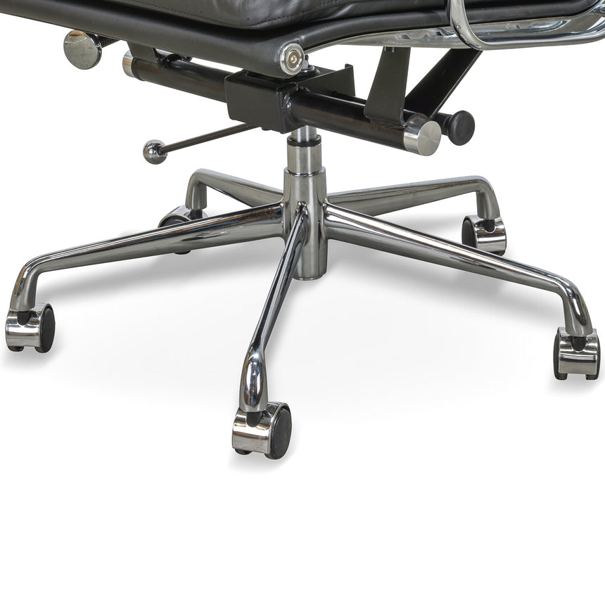 COC104  High Back Office Chair - Black Leather