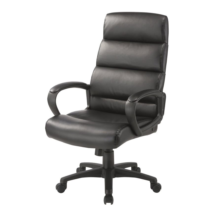 COC250 PU Leather Office Chair - Black