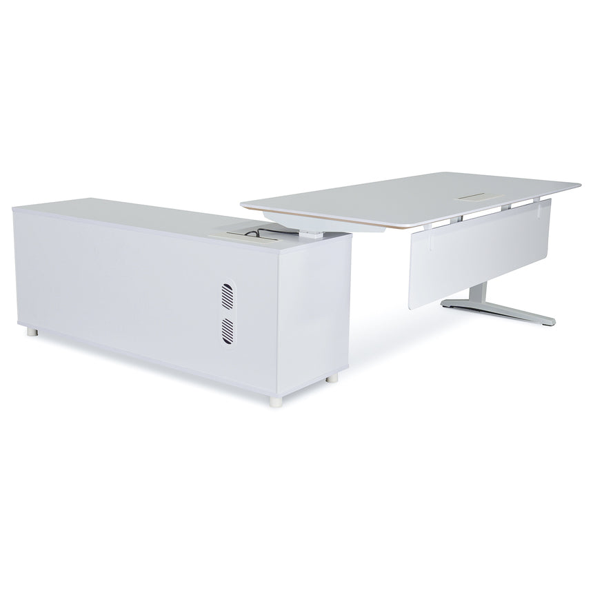 Ex Display - COT396 Executive Office Desk White - Right Return