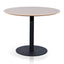 COT6644-SN Round Office Meeting Table - Natural with Black Base