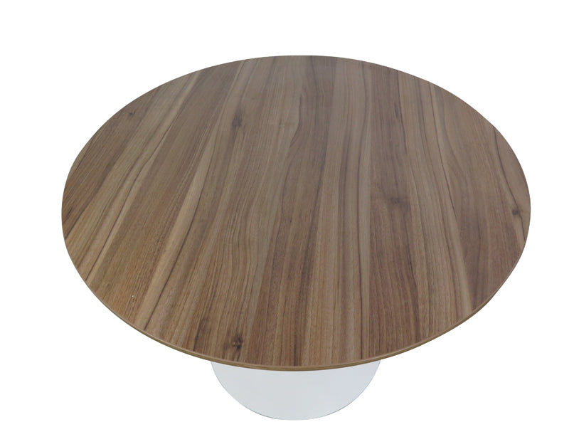 COT220 Round Office Meeting Table - Walnut