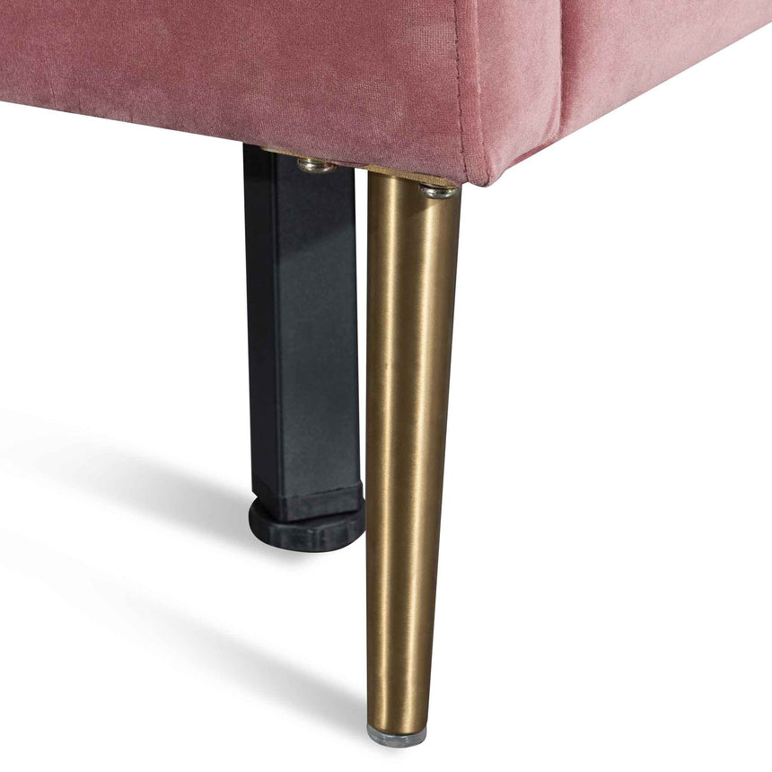 CBD6283-MI King Bed Frame - Blush Peach Velvet