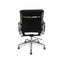 COC103 Low Back Office Chair - Black Leather