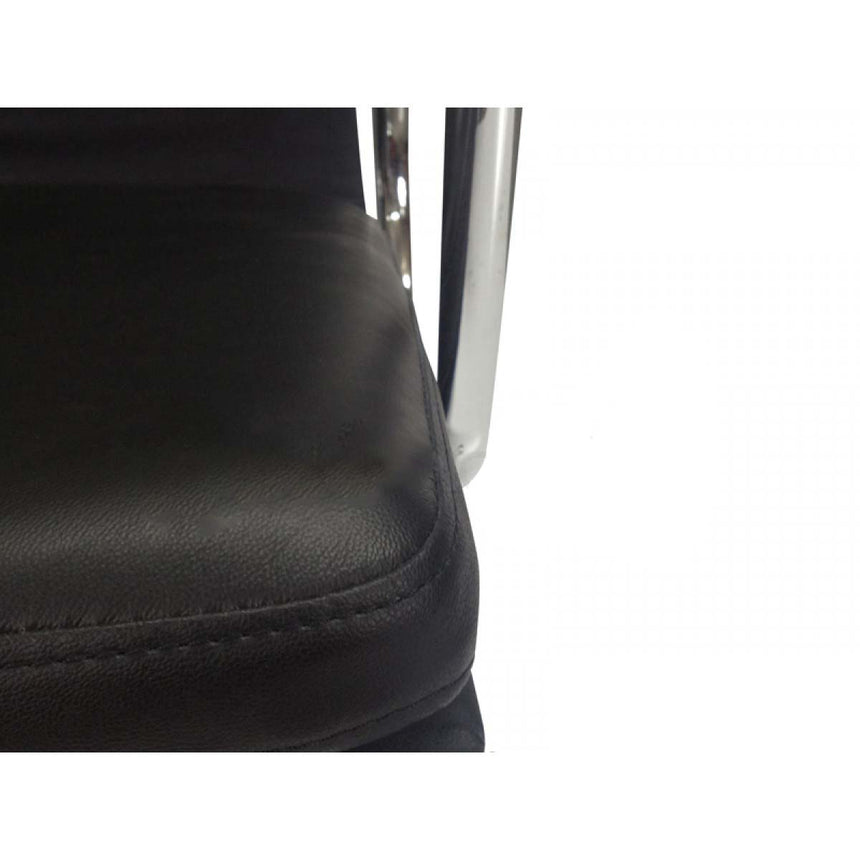 COC103 Low Back Office Chair - Black Leather