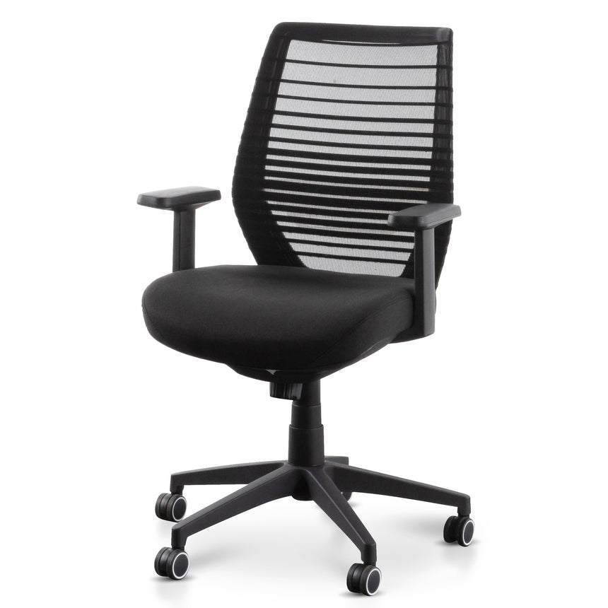 COC6403-YS Low Back Office Chair - Saddle Tan in Black Frame