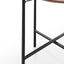 CST2299-IG Side Table - Walnut - Black Legs