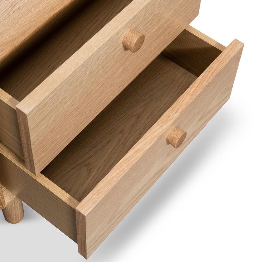 CST2324-VN 2 Drawer Side Table - Oak