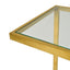 CST2358-KS Glass Side Table - Gold Base  (Set of 3)