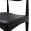 CDC183-SD Elbow Dining Chair -Black