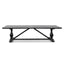 CDT6066 3m Reclaimed Dining Table - Black- 120cm (W) - Thick Top