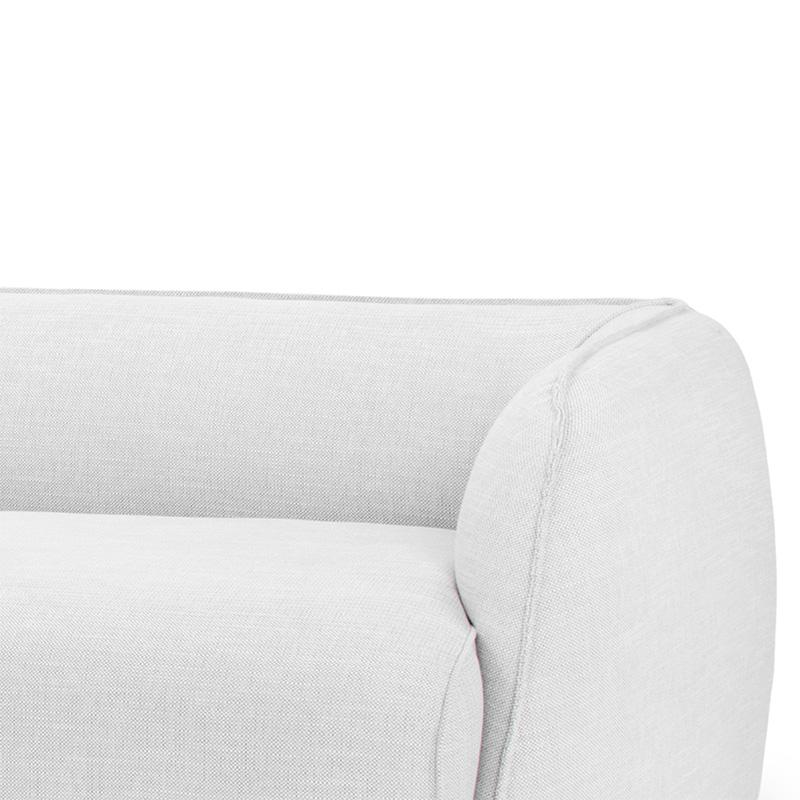 CLC806 3 Seater Left Chaise Fabric Sofa - Light Texture Grey