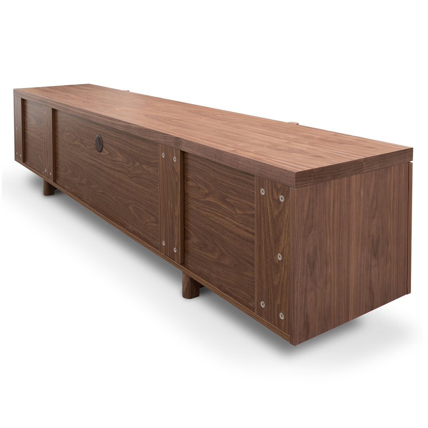 CTV2610-BB Lowline 2.1m Entertainment TV Unit In Walnut - Timber Legs