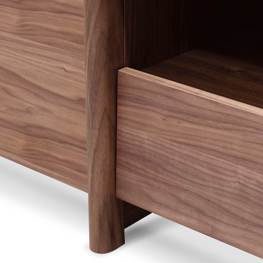 CTV2610-BB Lowline 2.1m Entertainment TV Unit In Walnut - Timber Legs