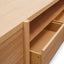CTV2631-BB 2.1m Entertainment TV Unit - Lowline - Full Natural - Timber Legs