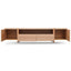 CTV2631-BB 2.1m Entertainment TV Unit - Lowline - Full Natural - Timber Legs