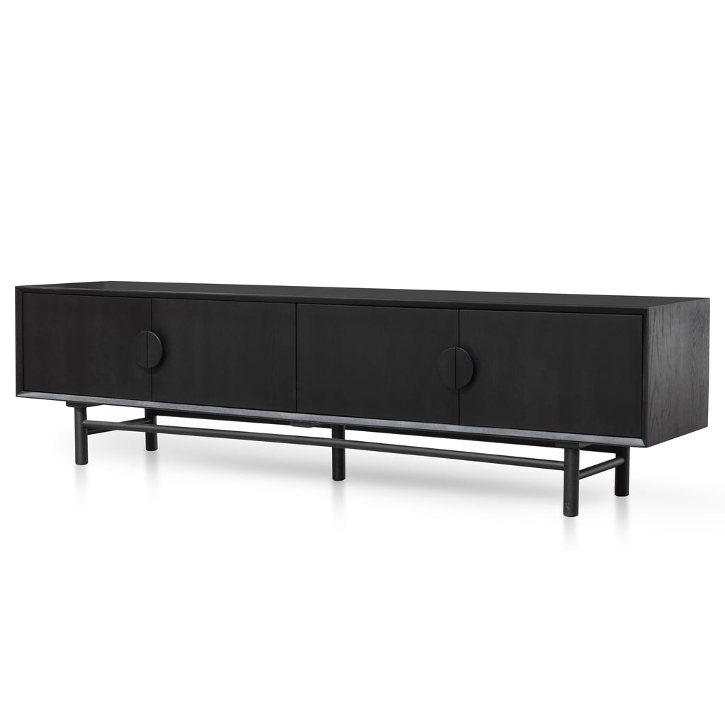 CTV2648OW 2.1m Entertainment TV Unit Black Calibre Furniture