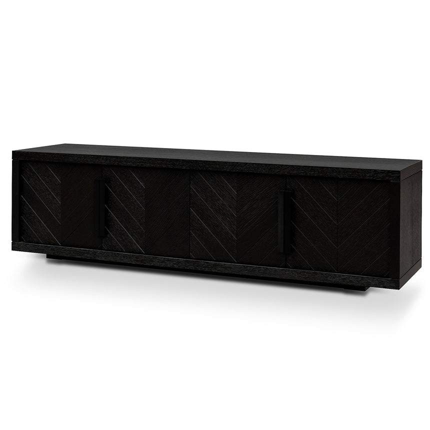 CTV2810-KD Entertainment TV Unit - Natural with Black Legs