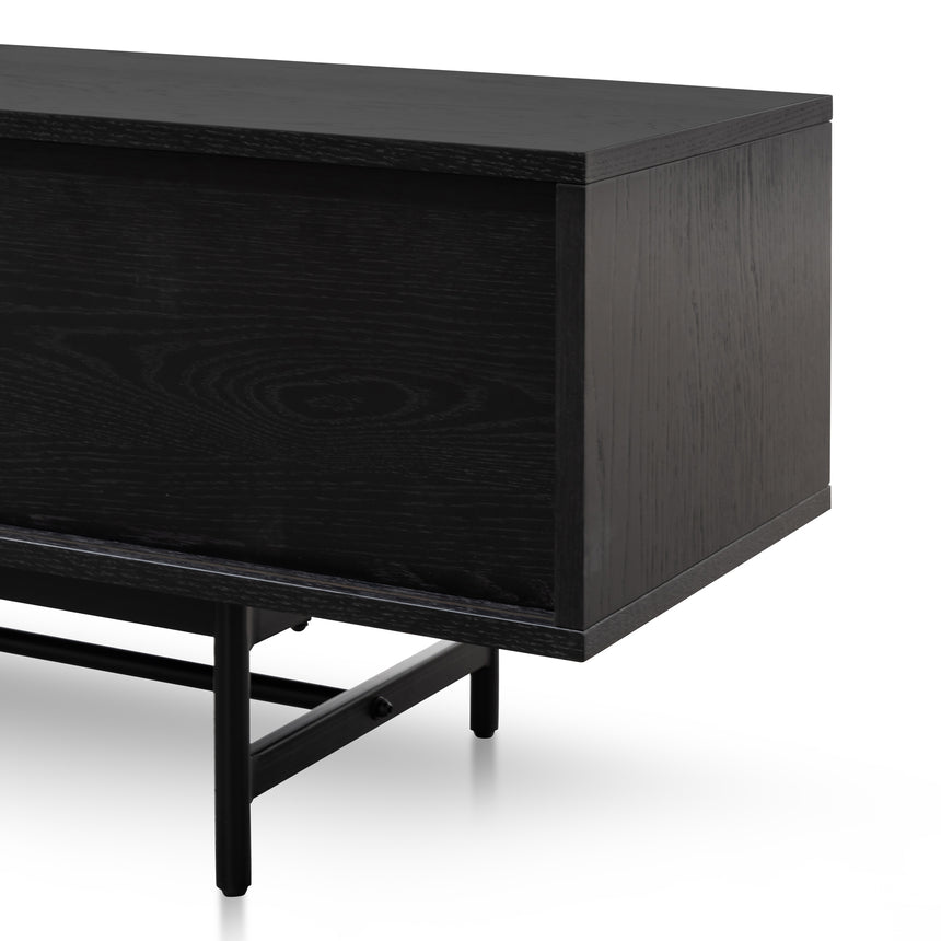 CTV6052-KD 2.1m Wooden Entertainment TV Unit - Full Black