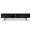 CTV6052-KD 2.1m Wooden Entertainment TV Unit - Full Black