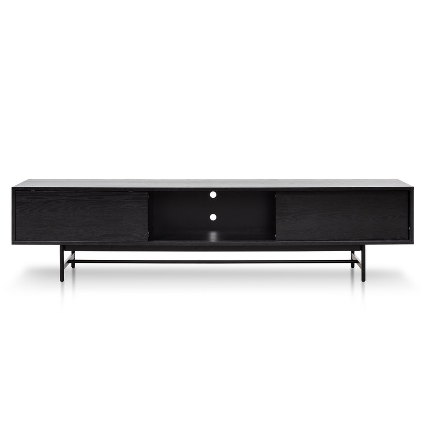 CTV6052-KD 2.1m Wooden Entertainment TV Unit - Full Black