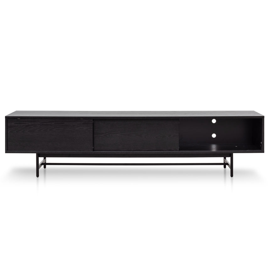 CTV6052-KD 2.1m Wooden Entertainment TV Unit - Full Black