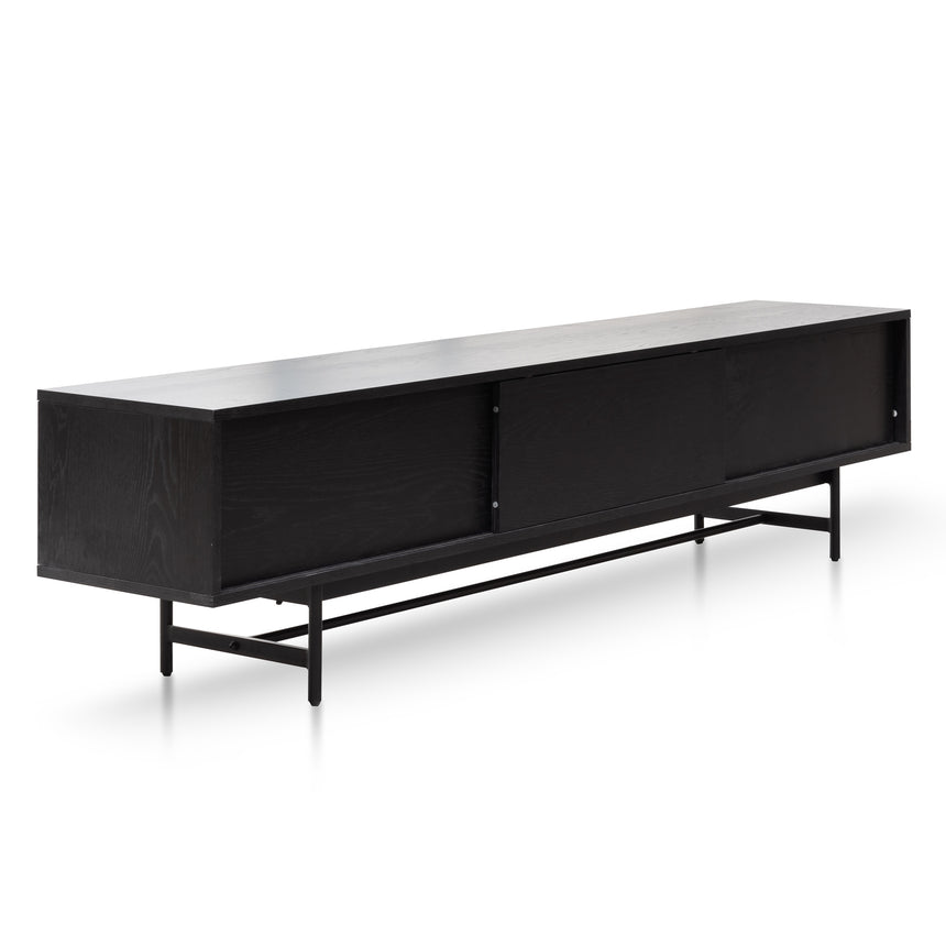 CTV6052-KD 2.1m Wooden Entertainment TV Unit - Full Black