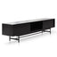 CTV6052-KD 2.1m Wooden Entertainment TV Unit - Full Black