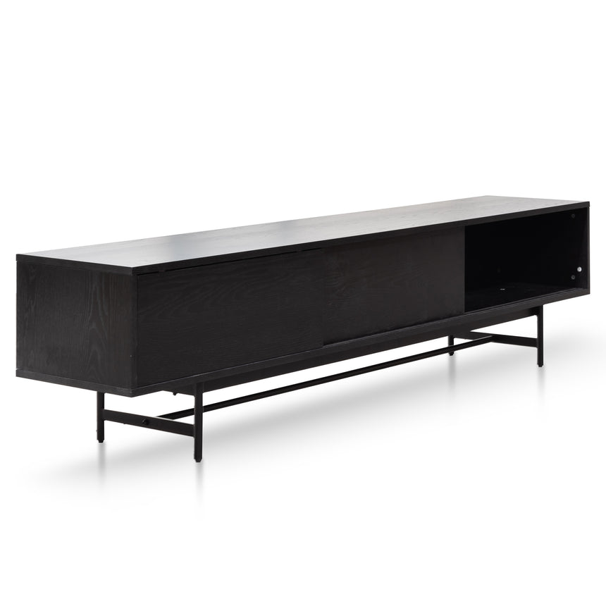 CTV6052-KD 2.1m Wooden Entertainment TV Unit - Full Black