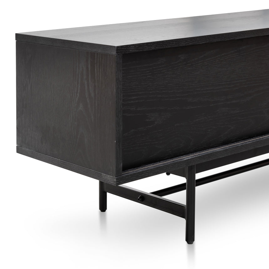 CTV6052-KD 2.1m Wooden Entertainment TV Unit - Full Black