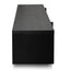 CTV2611-BB Lowline 2.1m Entertainment TV Unit - Black Oak - Timber Legs