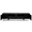 CTV2611-BB Lowline 2.1m Entertainment TV Unit - Black Oak - Timber Legs