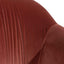 CLC6255-KSO Blood Orange Velvet Armchair - Black Legs
