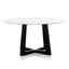 CDT6214-SD 1.5m Round Marble Dining Table - Black