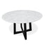 CDT978-SD 1.15m Round Marble Dining Table - Black Base